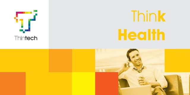 Cover of the historic Thintech Think Health brochure